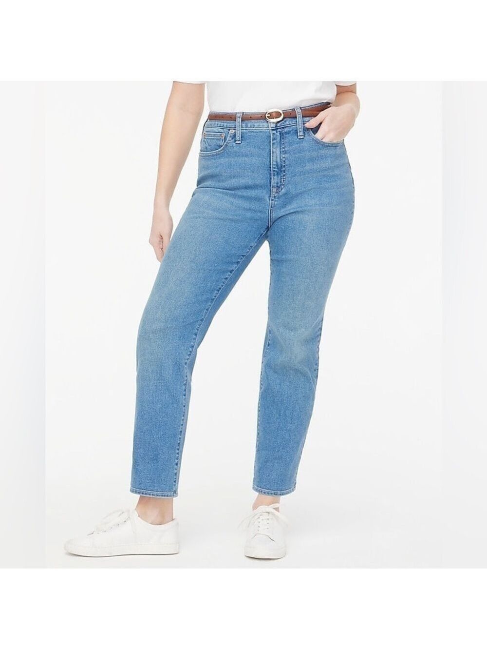 J.CREW STOVEPIPE SIGNATURE STRETCH PETITE JEANS SZ 32 - Picture 1 of 12